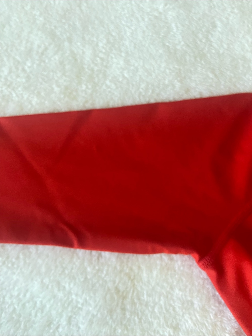 Bright Red Long Sleeve Rash Guard 2T - Picture 5 of 5